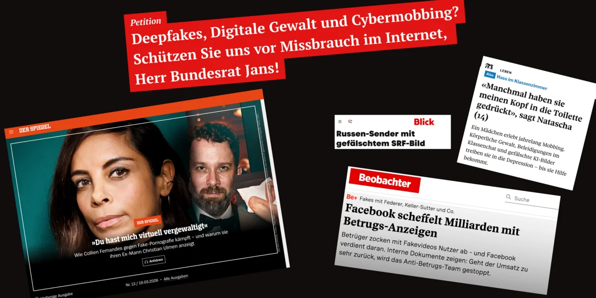 Gegen Deepfakes & Digitale Gewalt: Jetzt Petition unterzeichnen!